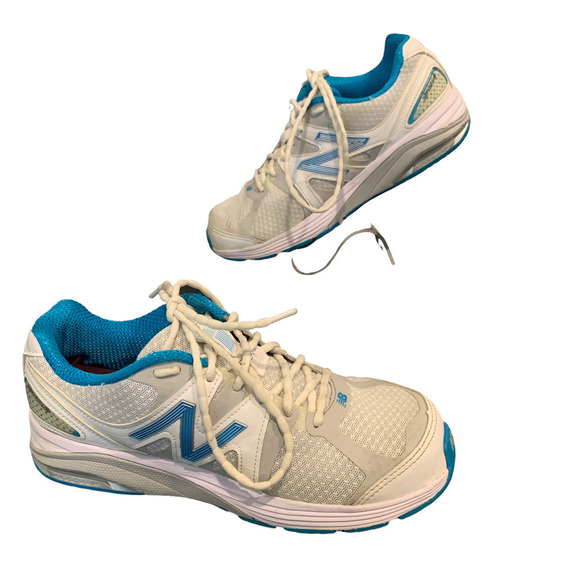 New Balance Shoes - New Balance White Blue Women 1540v2 Made in USA Running Shoes Sneakers Size 8